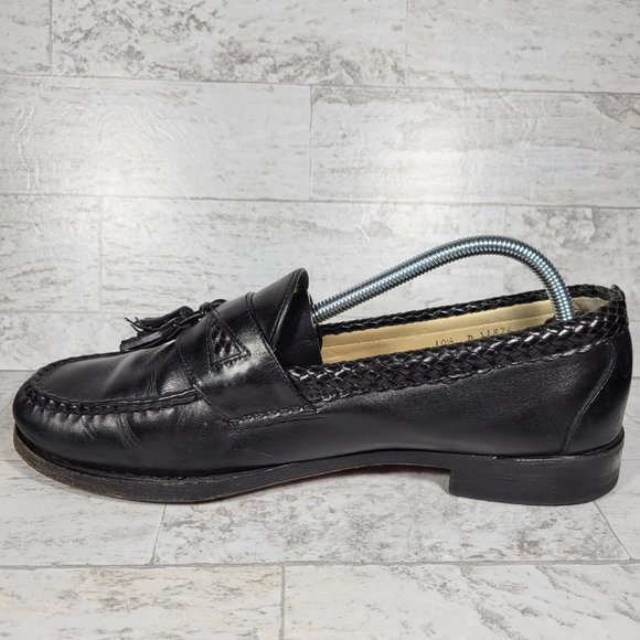 Allen Edmonds Mens Maxfield 47711 Black Leather Tassel Loafers Shoes Sz 10.5 D main image 12